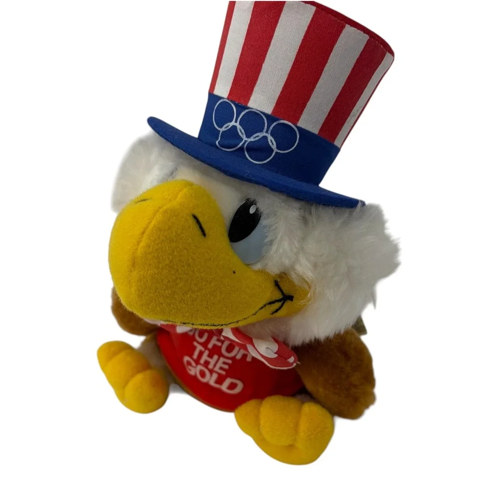 Vintage 1984 Sam Olympic Eagle Plush Applause LA Olympics Go For The Gold